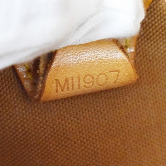 LOUIS VUITTON LV Logos Ellipse MM Hand Bag Monogram Leather Brown M51126 76YD171 - Picture 10 of 16